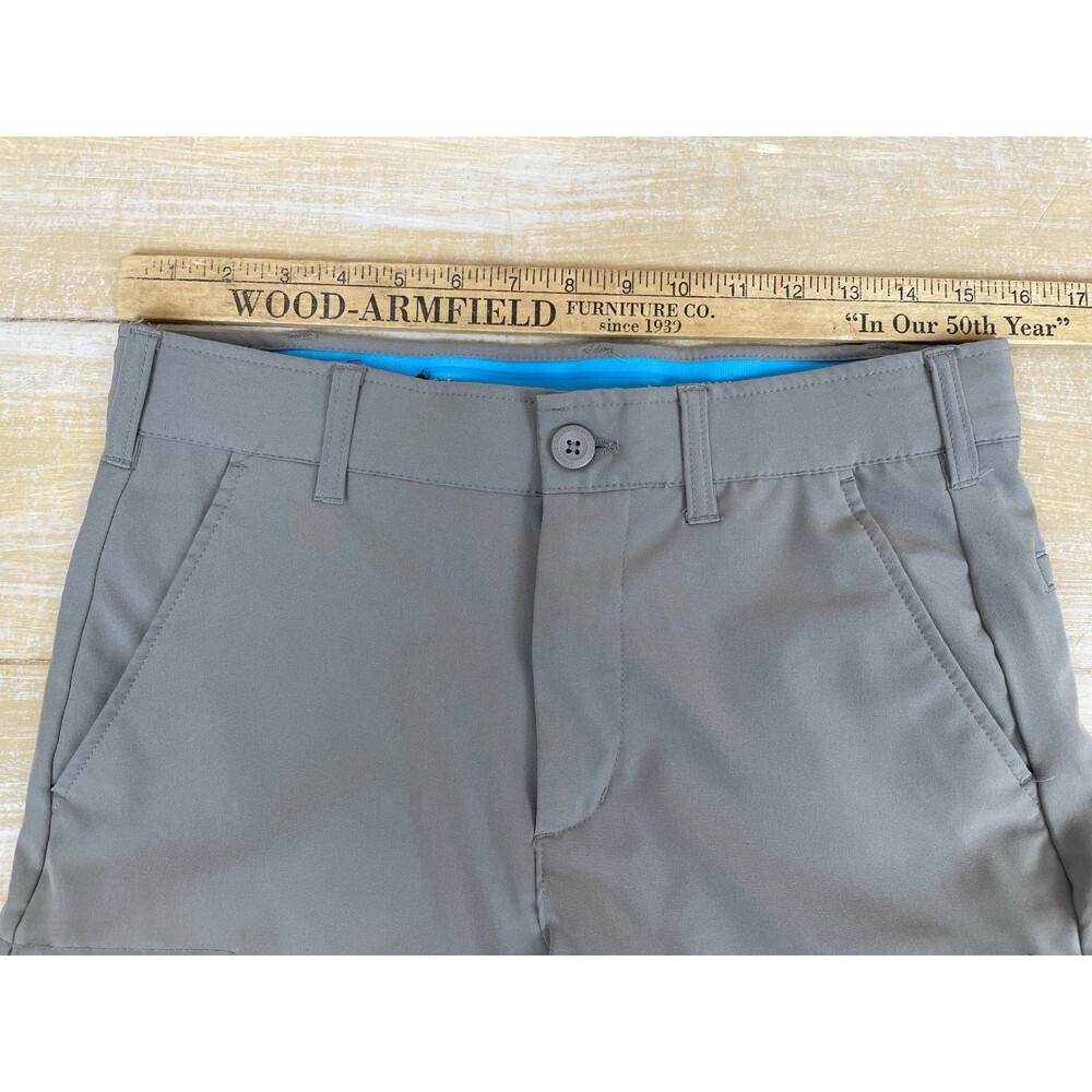 Birdie Bound Men's Golf Shorts Size 30 Gray Performance Stretch Zipper Pockets - Picture 6 of 10